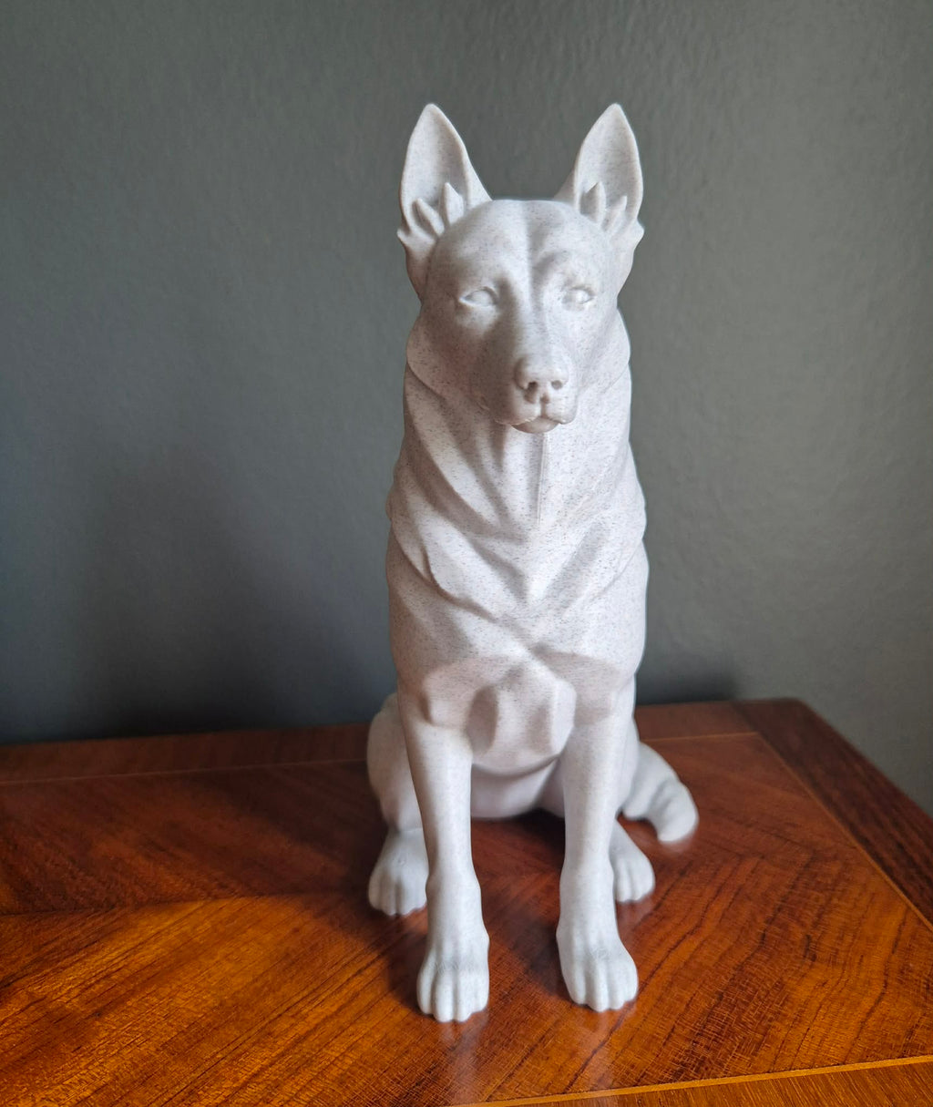Siddende schæferhund