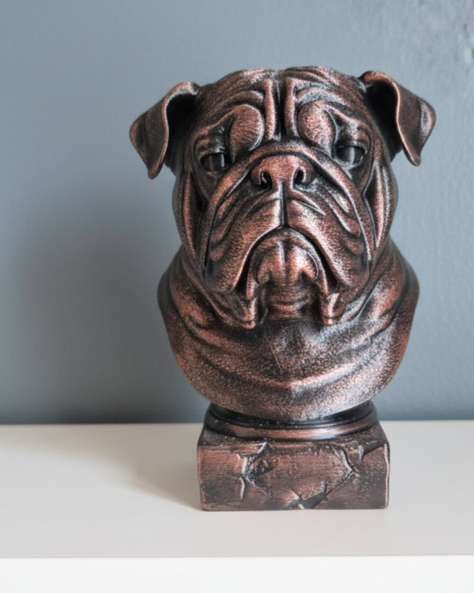 Engelsk Bulldog byste