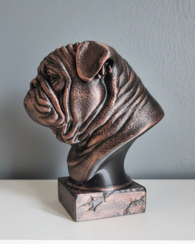 Engelsk Bulldog byste