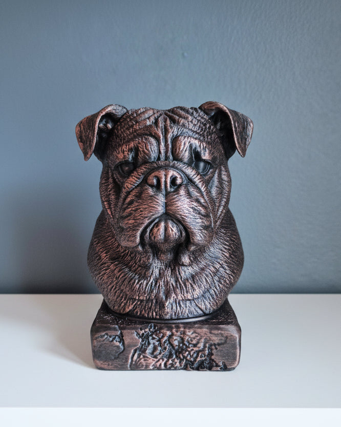 Old English Bulldog byste