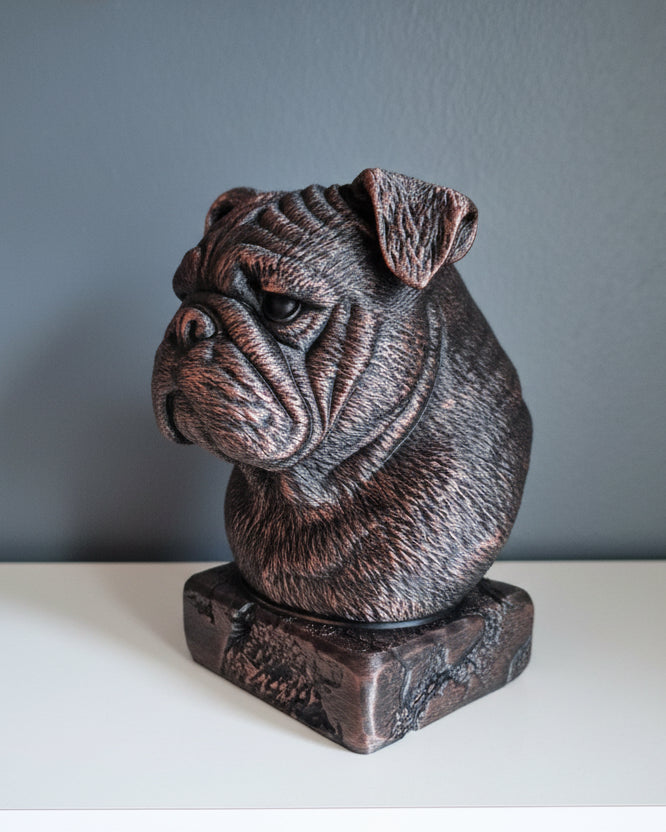 Old English Bulldog byste