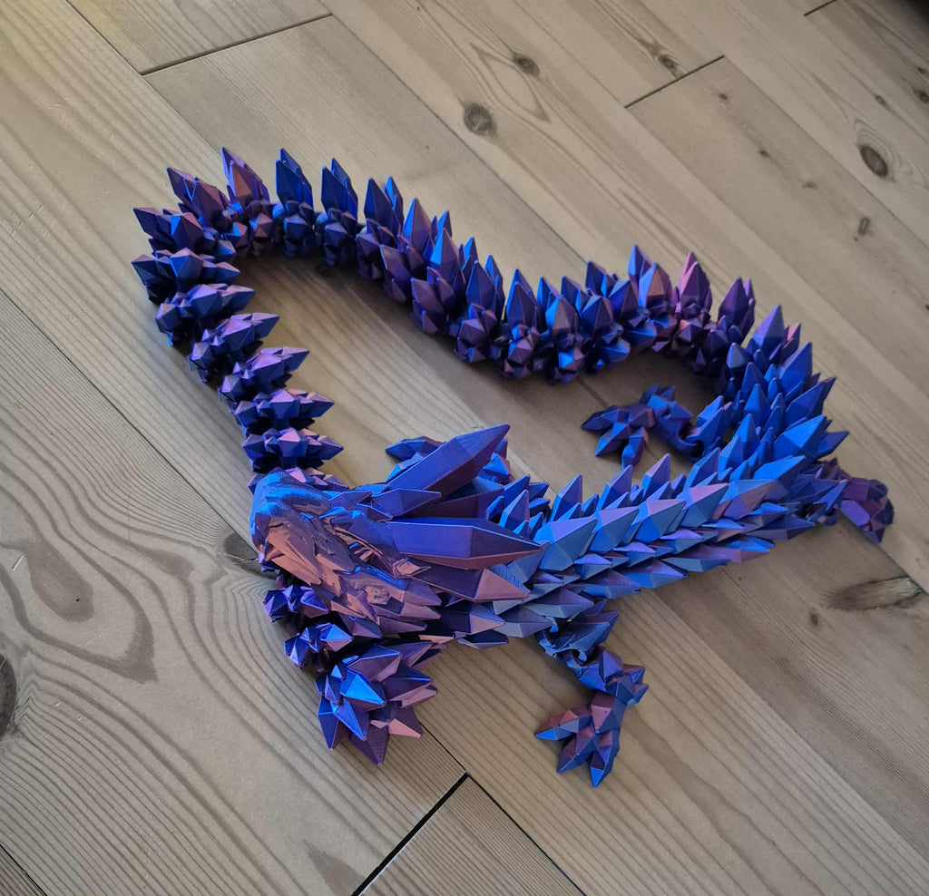 136 cm Crystal drage